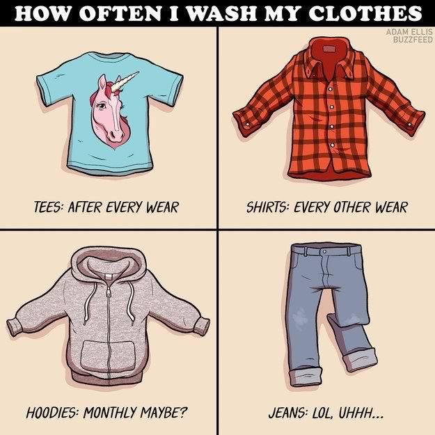 i wash my clothes