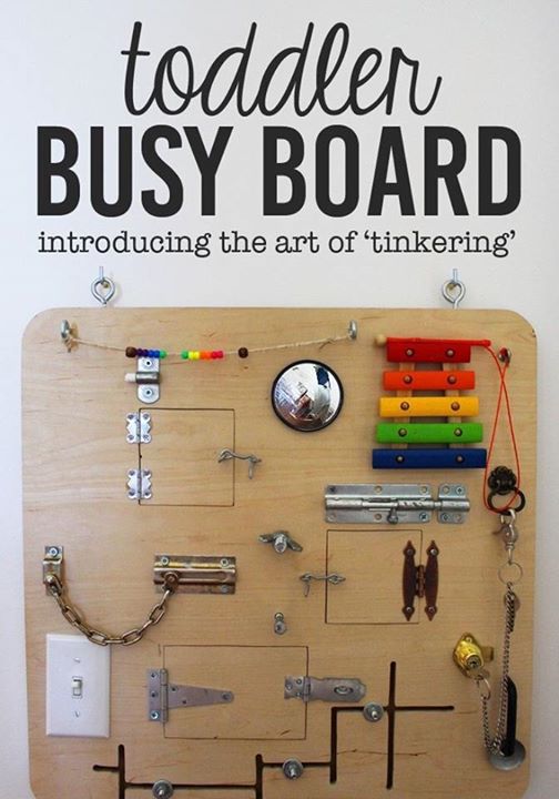 TODDLER BUSY BOARD INTRODUCING THE ART OF TINKERING - ProudMummy.com ...