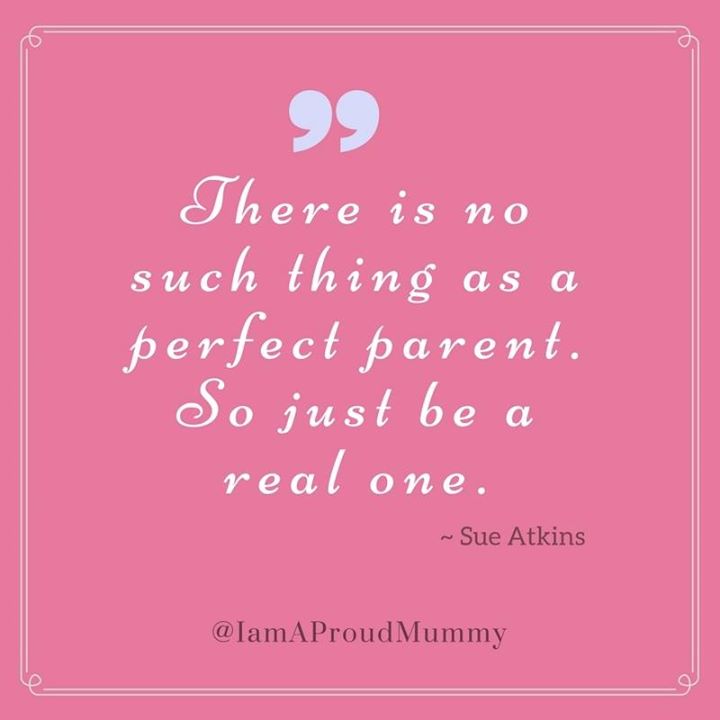 THERE IS NO SUCH THING AS A PERFECT PARENT. SO JUST BE A REA ...