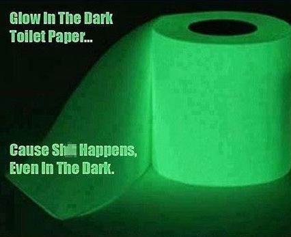 Glow In The Dark Toilet Paper