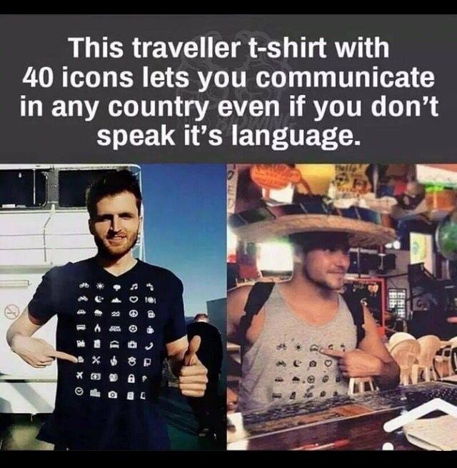 traveller t shirt 40 icons