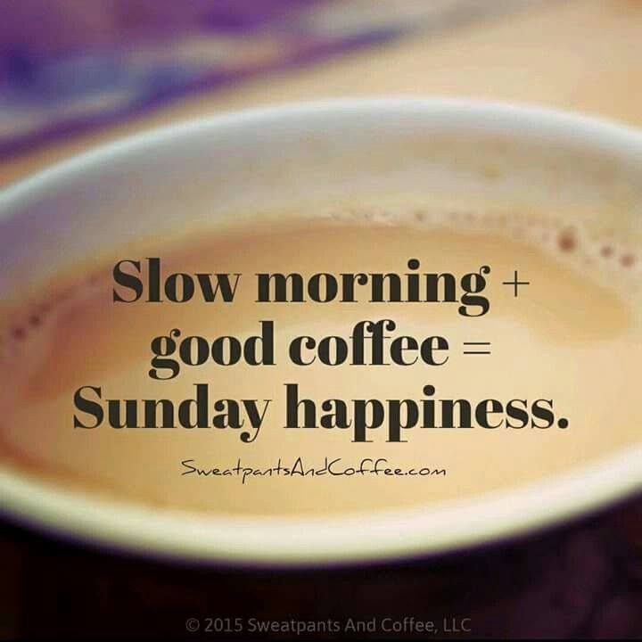 Slow Morning + Good Coffee = Sunday Happiness. - Proudmummy.com The Web 